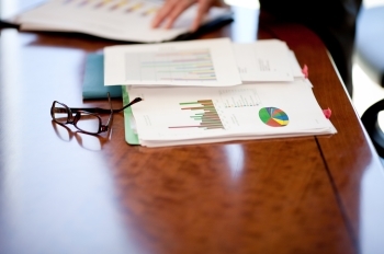 glasses on conference table